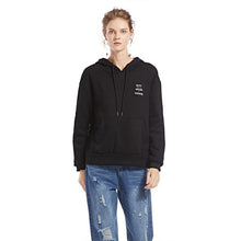 Load image into Gallery viewer, 2019 women's long sleeve Hoodies black versatile street style simple and loose hoodie