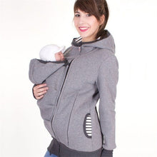 Load image into Gallery viewer, Meternity Hoodies Kangaroo Winter Hooded Coat for Pregnant Women Baby Carrier Jacket Outerwear Coat Maternity Clothes Thicken